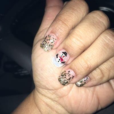 We can also offer holiday theme mani