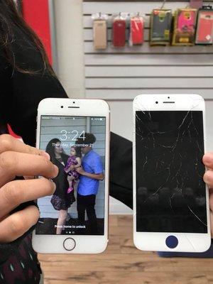 Accidents happen. Did your screen crack, break or somehow get damaged? 
 iPhone 6S screen replacement $87