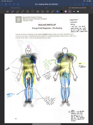 Energy Healing write up by year two student