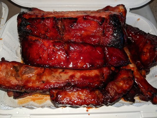 Large order of BBQ Spareribs $13.95 (I ordered these last time also. They were so meaty both times!).