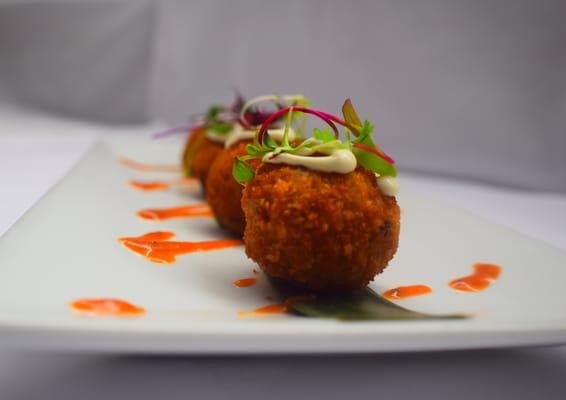 Chorizo, Manchego Cheese, Yucca Croquettes.