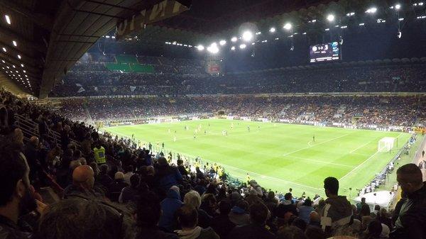 Soccer game in Milan