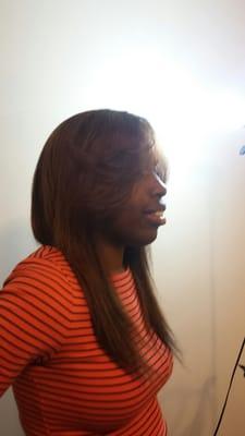 Here's another long style that NyKeshia did to my cousins hair in DC.  This hair is laid and beautiful