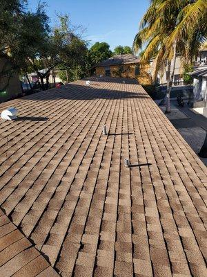 Shakewood shingles installed