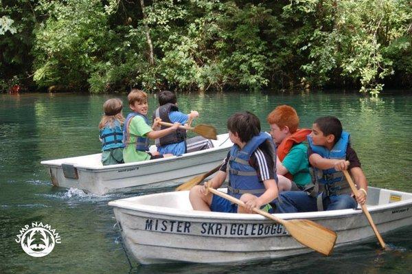 Boating on the Duck Pond at Camp Namanu