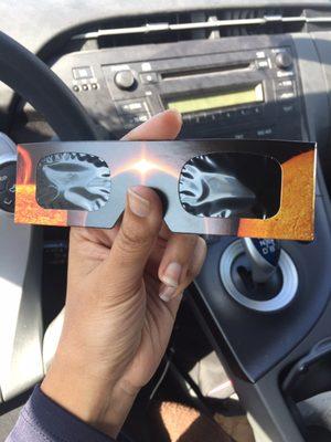 They still have solar eclipse glasses!