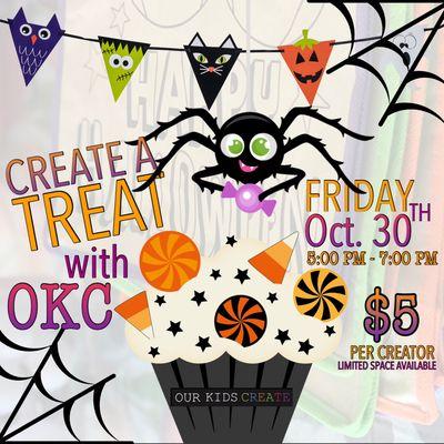 All treats and no tricks! Come join us for a special sweet treat! Call to register!