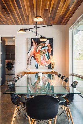 Dining area in Richison Ranch build