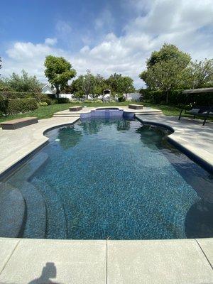 Perfectly cleaned pool