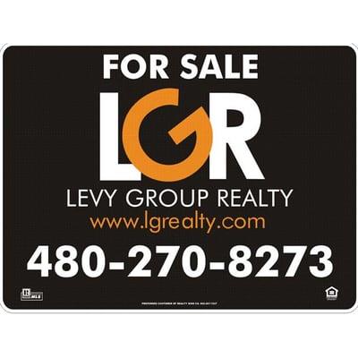 Levy Group Realty Yard Sign