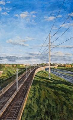 "Light Rail" Painting Daniel V Gremillion