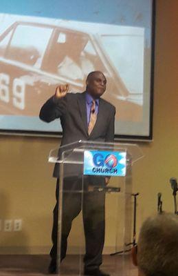 Pastor Chris Cunningham at Global Outreach Church.