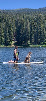 Doggie life jackets are available at the Float Shack in Crested Butte!