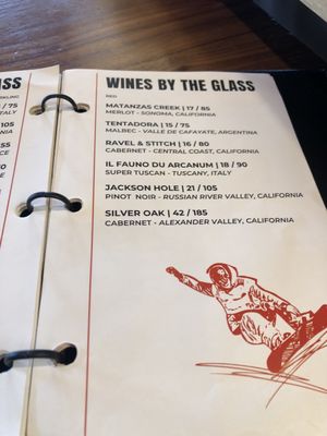 Wine Menu