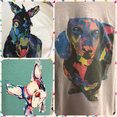 Direct printed watercolor animal shirts