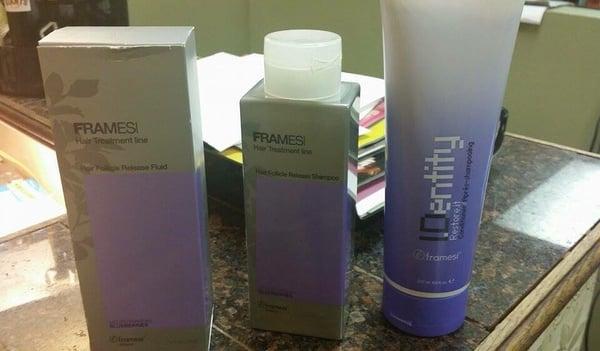 Hair products for client with thinning hair. Look it up...