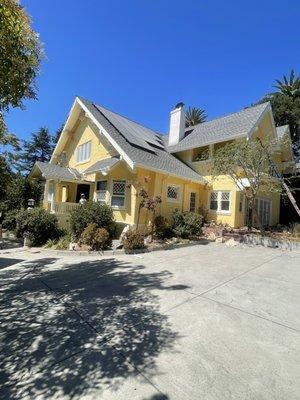 Exterior painting of the house