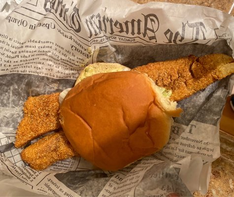 Fishwich with Fries