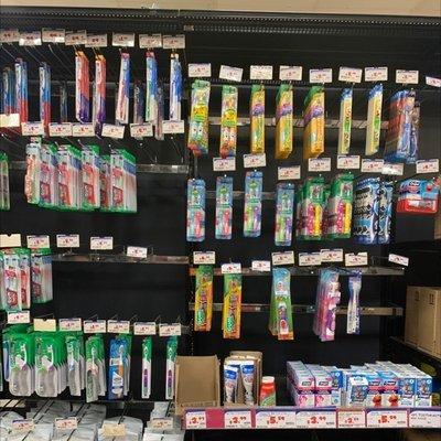 Toothbrush isle