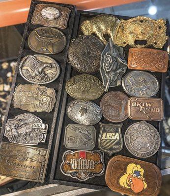 Vintage belt buckles