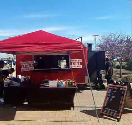 It is a Dallas Food Truck, but they frequent the Grand Prairie Premium Outlets - adding the wonderful aroma of smoked meats!