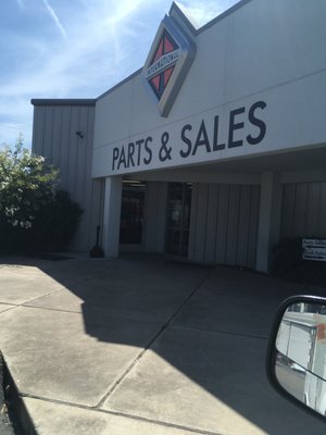 Front entrance for parts.