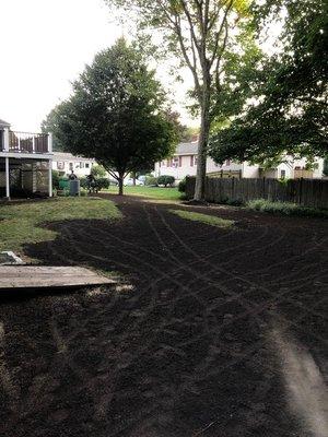 soil leveling for grass planting