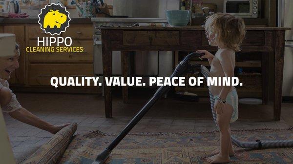 Quality. Value. Peace of Mind. Hippo Cleaning Services Ellicott City MD.