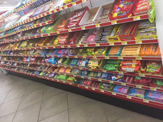 Huge selection of candies for your sweet tooth