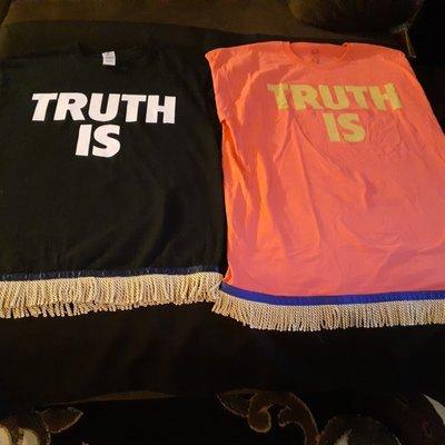 MEN'S TRUTH IS SHIRTS ALSO DO SPECIAL ORDER LOGOS STARTING AT $20.00