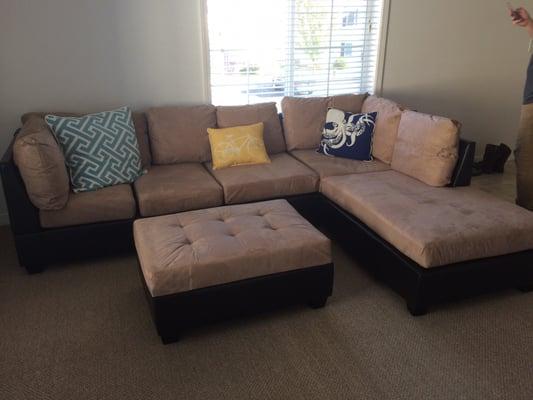 The sectional we purchased from O'dells. We love it!