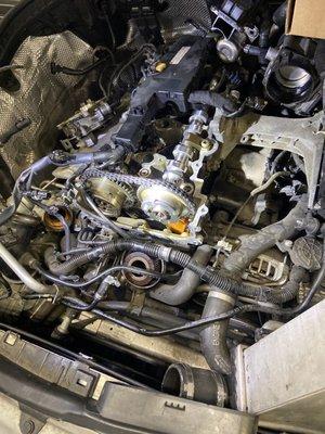 Benz M274 engine intake sprocket replacement