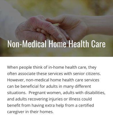 What is Non-Medical Home Health Care