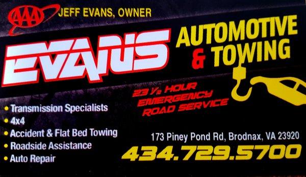 Evans Automotive & Towing LLC