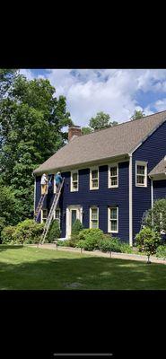 Exterior repaint and dramatic color change