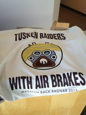 Our team shirts for Ragnar