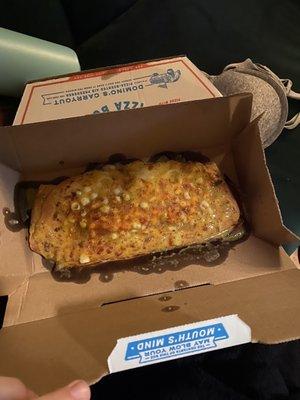 drenched "cheese bread"