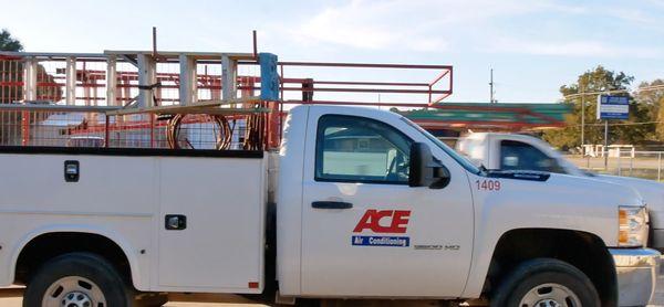 One of our HVAC service trucks.