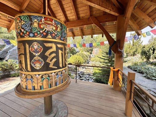 Prayer wheel and pavilion