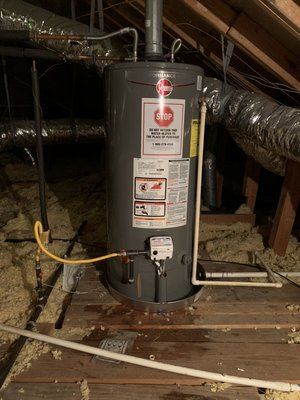 Brand new water heater instal done right!