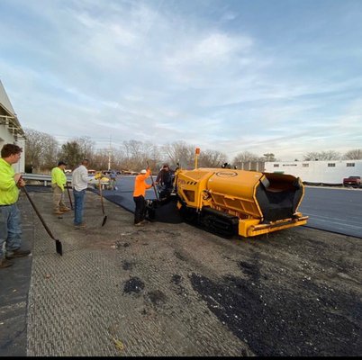 Commercial parking lot paving