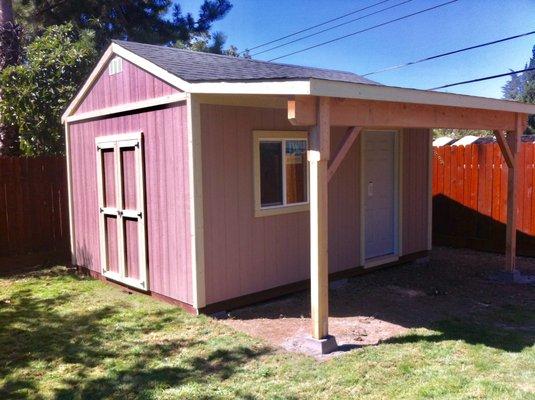 Shed with porch