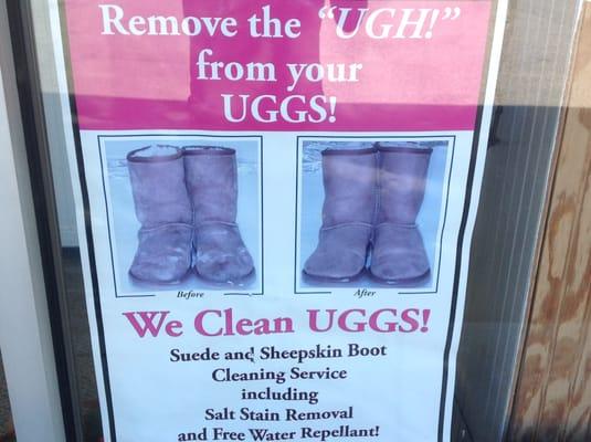 We offer UGG cleaning!