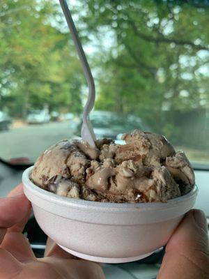 Coffee ripple ice cream no nuts! Awesome