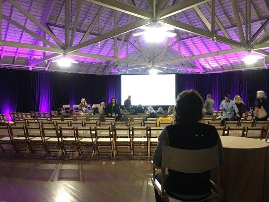 Inside the hall (for the Napa Valley Film Festival).    Oops, this is the Saint Helena location. Sorry for the confusion.