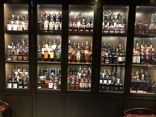 Whiskey selection!