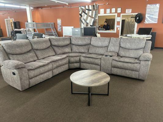 New sectional seating is available for movie-style seating at home