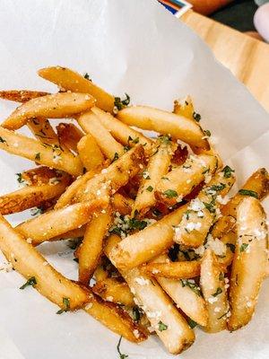 The garlic Parmesan fries were amazing