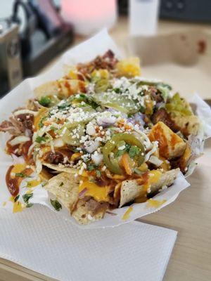 Big Ol Pork Nachos (Napkins Required )