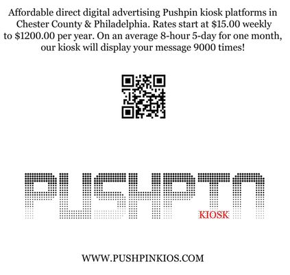 Pushpin kiosk